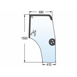 VETRO PORTIERA ADATTABILE 44910452