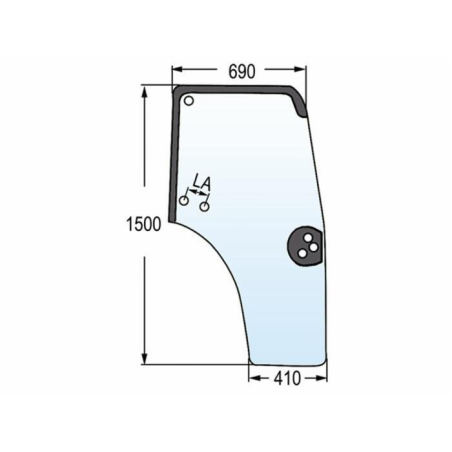 VETRO PORTIERA ADATTABILE 44910452