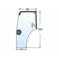 VETRO PORTIERA ADATTABILE 44910453