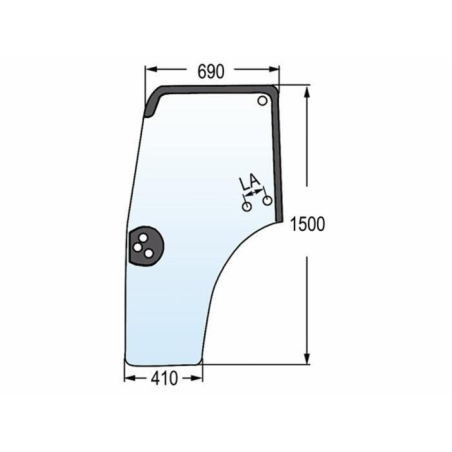 VETRO PORTIERA ADATTABILE 44910453