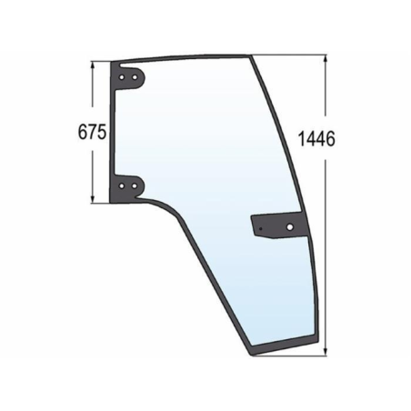 VETRO PORTIERA ADATTABILE 134621091