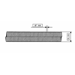 MOLLA TRAZIONE DF 2MM, DE 15MM, L.300MM