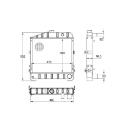 RADIATORE ADATTABILE RIF. ORIGINALE 3148115R94