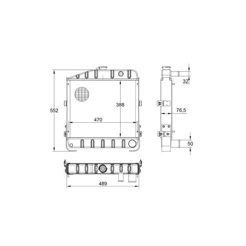 RADIATORE ADATTABILE RIF. ORIGINALE 3148115R94
