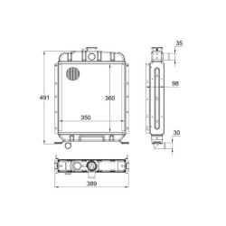 RADIATORE ADATTABILE RIF. ORIGINALE 585465