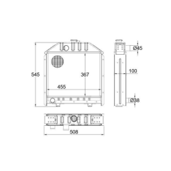 RADIATORE ADATTABILE RIF. ORIGINALE 4970998