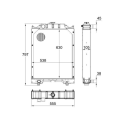 RADIATORE ADATTABILE RIF. ORIGINALE 5167367