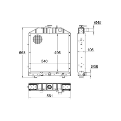 RADIATORE ADATTABILE RIF. ORIGINALE 5107007