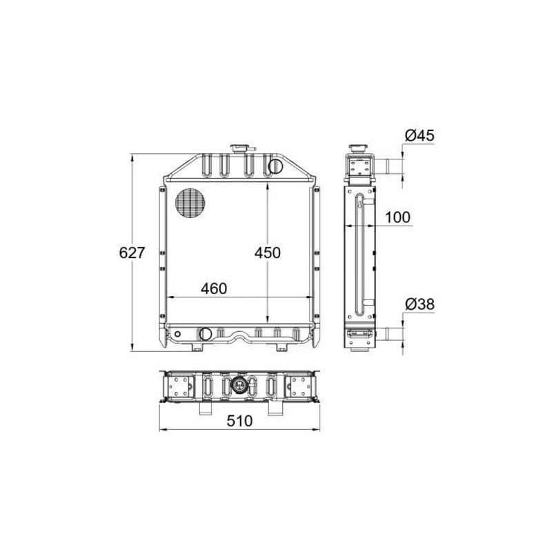 RADIATORE ADATTABILE RIF. ORIGINALE 5132549