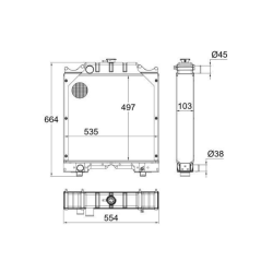 RADIATORE ADATTABILE RIF. ORIGINALE 5161005