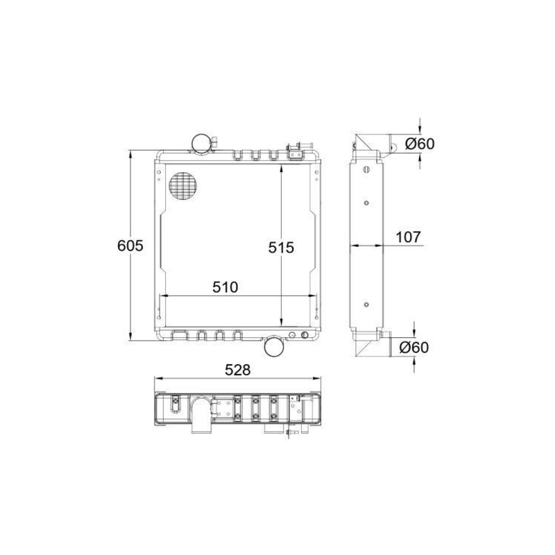 RADIATORE ADATTABILE RIF. ORIGINALE AL115002
