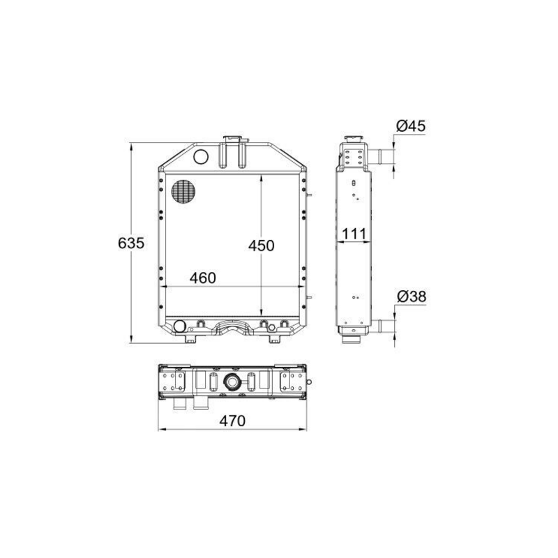 RADIATORE ADATTABILE RIF. ORIGINALE 3647534M92