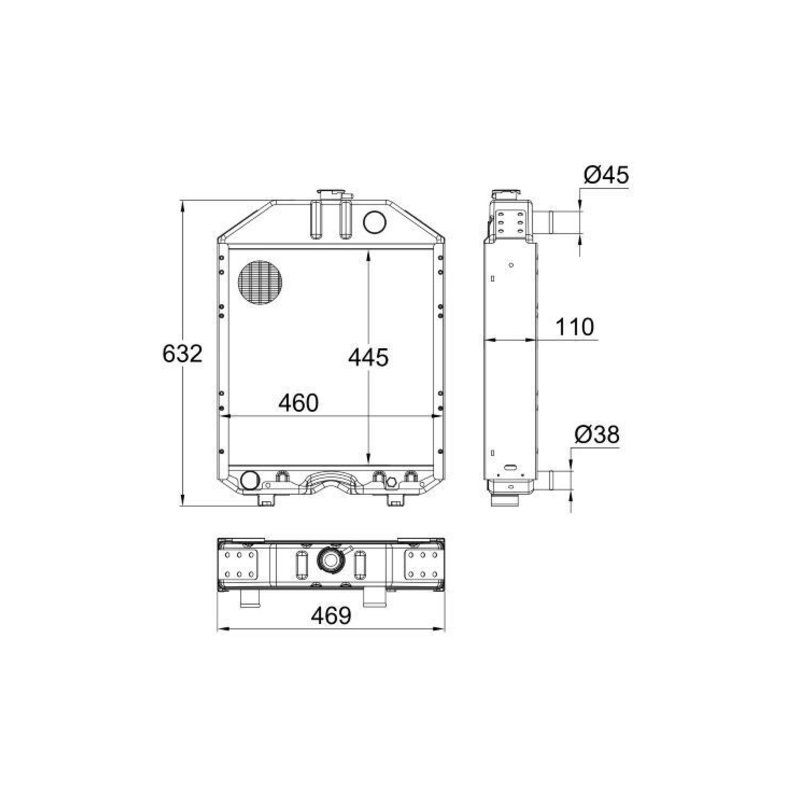 RADIATORE ADATTABILE RIF. ORIGINALE 3680064M91