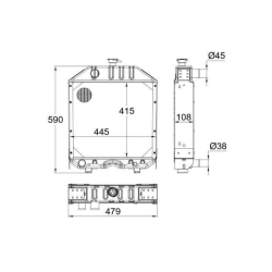 RADIATORE ADATTABILE RIF. ORIGINALE 3308187M99