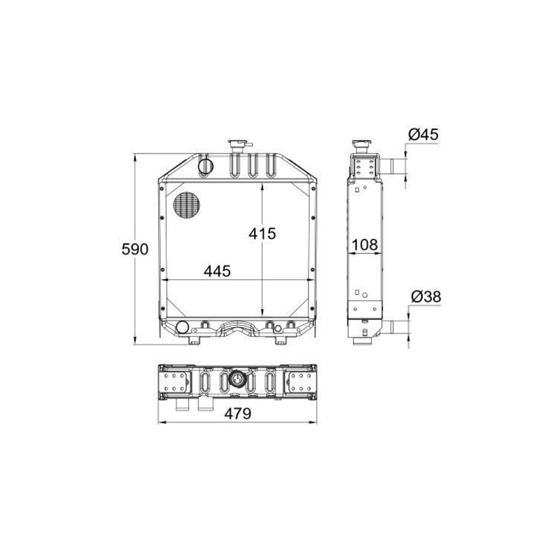 RADIATORE ADATTABILE RIF. ORIGINALE 3308187M99