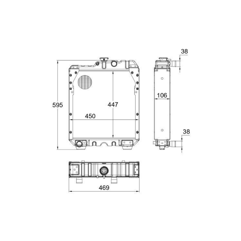 RADIATORE ADATTABILE RIF. ORIGINALE 5172928