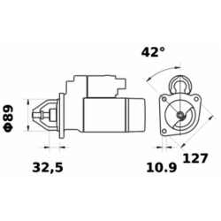 MOTORINO AVVIAMENTO ORIGINALE MAHLE MS395 / LETRIKA IS1378