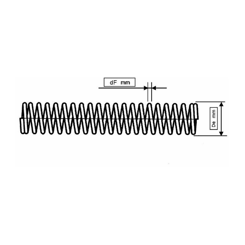 MOLLA COMPRESSIONE DF 3,5MM, DE 35MM, L.300MM