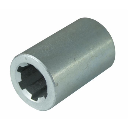 BUSSOLA SCANALATA Ø 38MM, PROFILO 21X25X5MM, L-60 MM