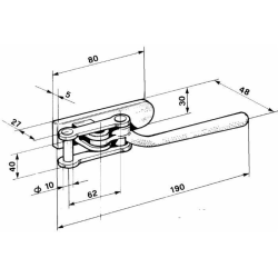 CHIUSURA ANELLO QUADRO L-190MM