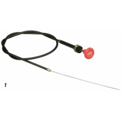 TIRANTE STOP MOTORE, CAVO L -  2200 MM E POMELLO STOP ROSSO