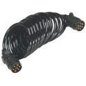 Prolunga cavo spiralato con spine 7 poli, 12–24 V