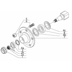 ASSALE SENZA FRENO Q40 A 5 FORI L - 1200MM.