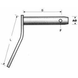 PERNO CON MANIGLIA Ø28 UTILE-123
