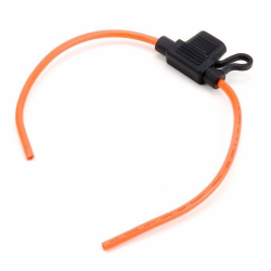 PORTAFUSIBILE A TENUTA STAGNA PER MINI FUSIBILE CON CAVO 4MM² L- 120MM