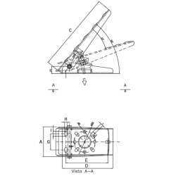PEDALE PER POMPA FRENO L-190MM