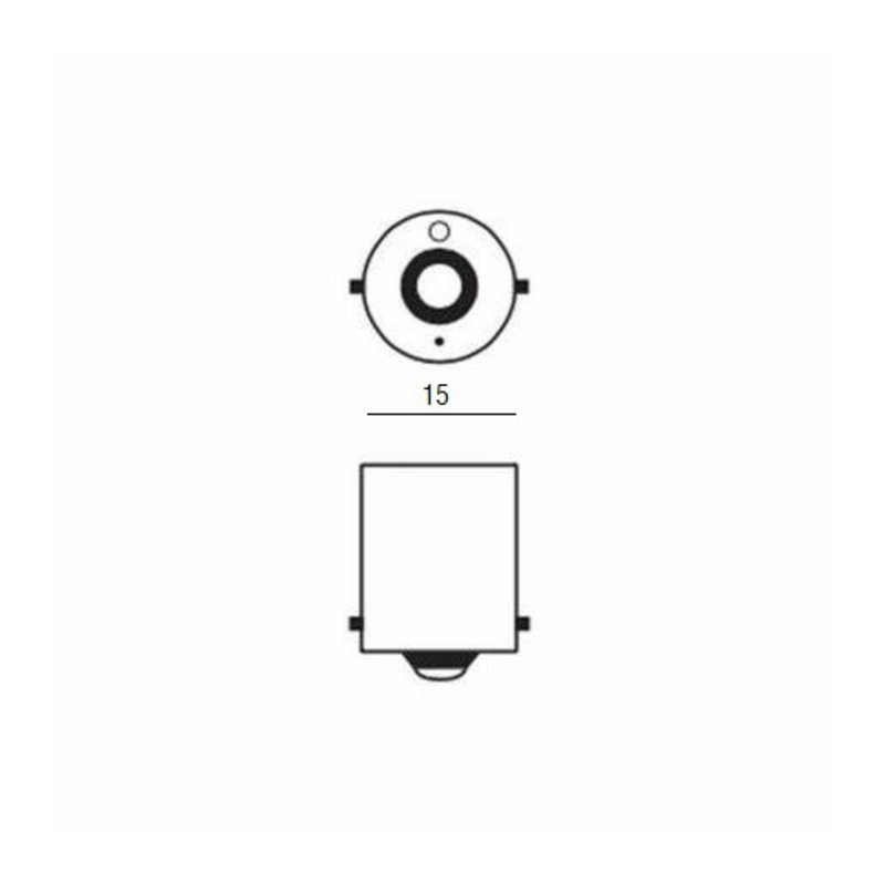 Lampadina alogena P21 12V 21W BA15s