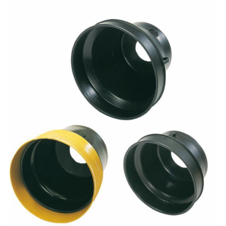 CONTROCUFFIA CORTA IN PLASTICA Ø 210 LUNGHEZZA 190 MM