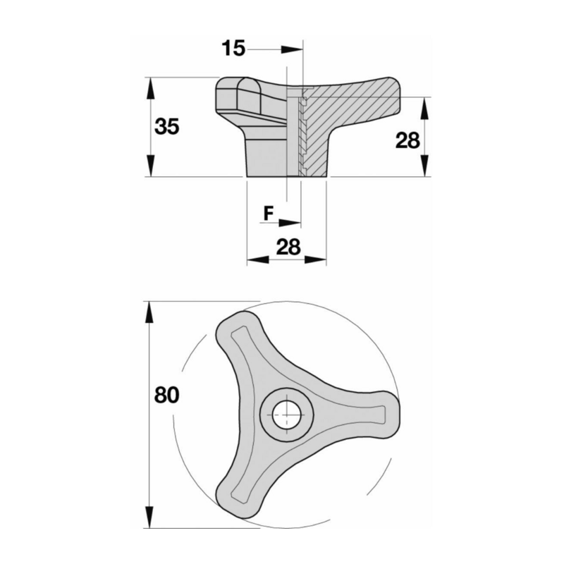 VOLANTINO 3 BRACCI M14