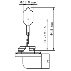 Lampadina alogena 12V 50W PGJ13