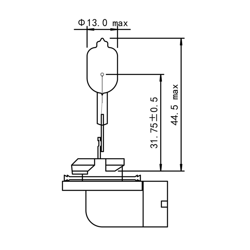 Lampadina alogena 12V 50W PGJ13