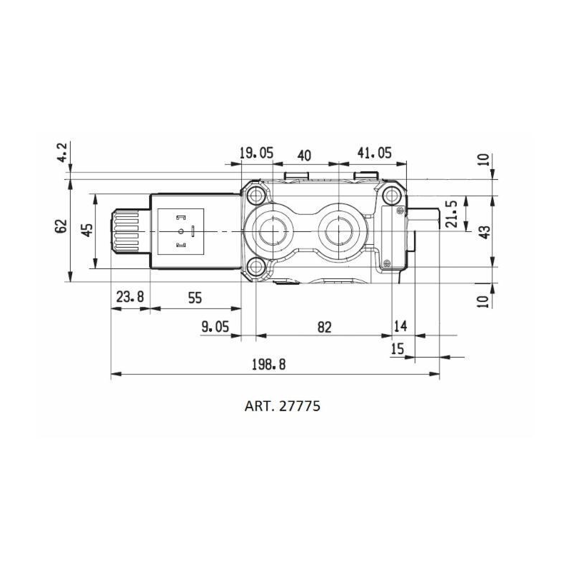 DEVIATORE ELETTRICO A 6 VIE DA 1/2" 12VDC