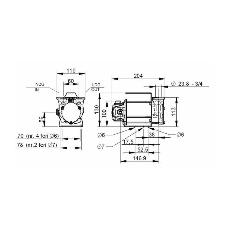 POMPA TRAVASA GASOLIO BY-PASS 3000 12V