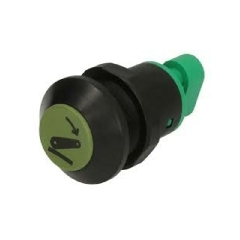 Interruttore a pulsante PNEUTRON verde chiaro, simbolo sollevatore abbassato