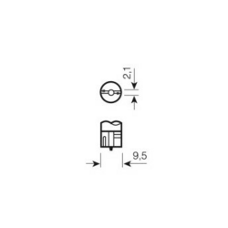Lampadina alogena W5W 12V 5W W2,1x9,5d