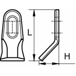COLTELLO "Y" H 40 L 99