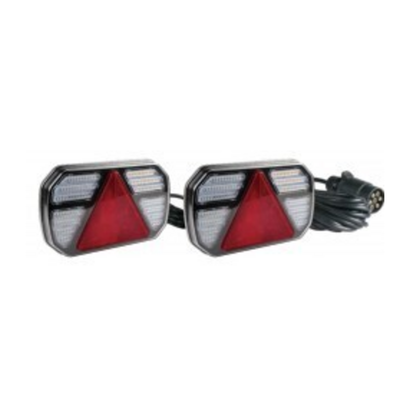 Kit luci posteriori a LED 12/24V cavo 8x2,5 m