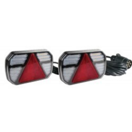Kit luci posteriori a LED 12/24V cavo 8x2,5 m