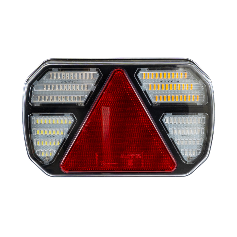 Fanale posteriore LED 12-24V, lato sinistro, 245x40x151 mm