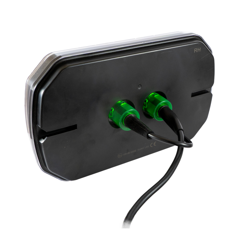 Fanale posteriore LED 12-24V, lato sinistro, 245x40x151 mm
