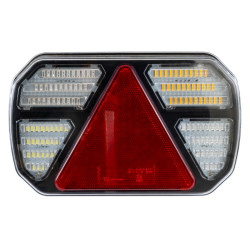 Fanale posteriore LED 12-24V, lato destro, 245x40x151 mm