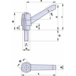 MANIGLIA M8X20