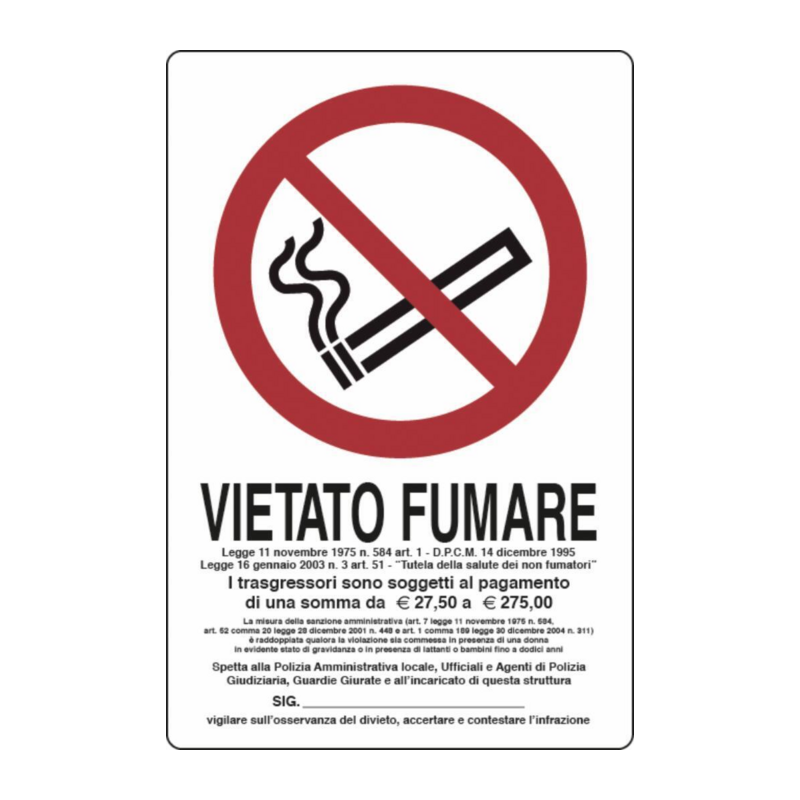 CARTELLO SEGNALETICA ALLUMINIO 30X20