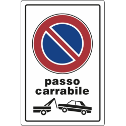CARTELLO SEGNALETICA PLASTICA 30X20