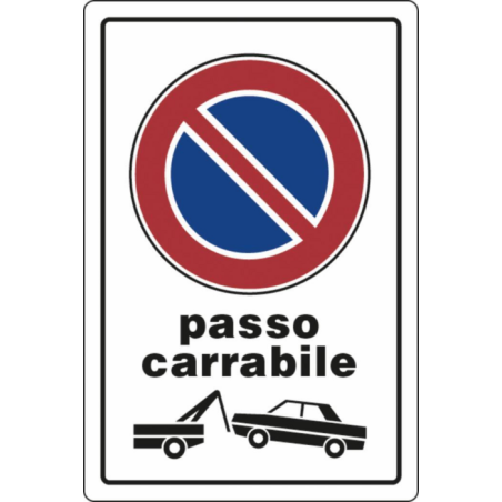 CARTELLO SEGNALETICA PLASTICA 30X20