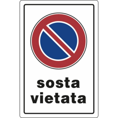 CARTELLO SEGNALETICA PLASTICA 30X20